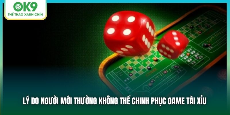 Lý do người mới thường không thể chinh phục game Tài Xỉu