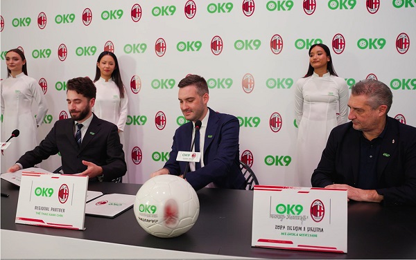 OK9 ký kết hợp tác cùng CLB AC Milan
